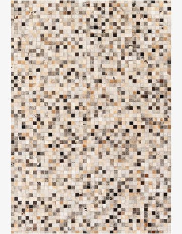 5' 2 x 7' 6 Cowhide Stocks Rug