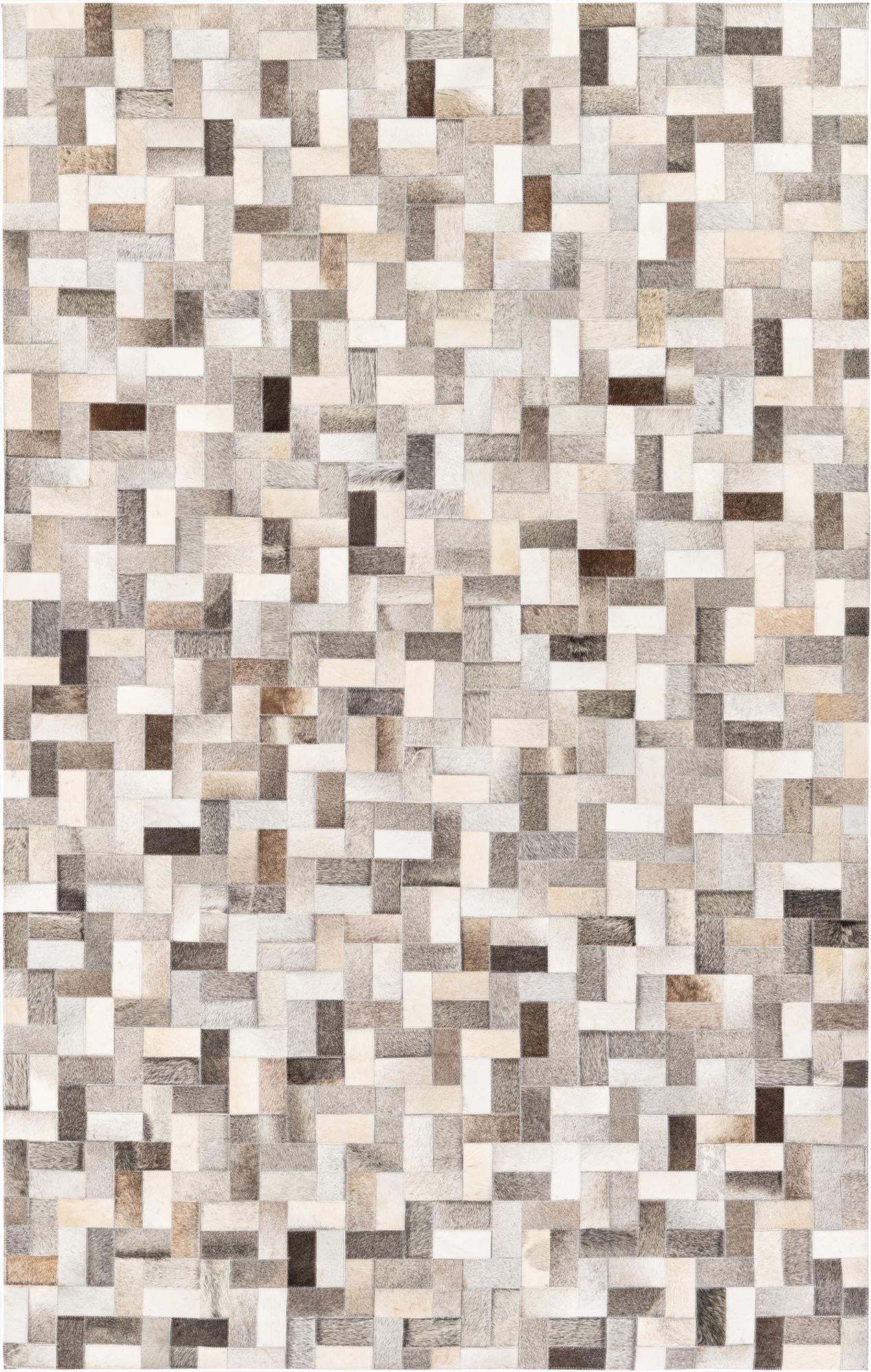 5' 1 x 8' Cowhide Stocks Rug