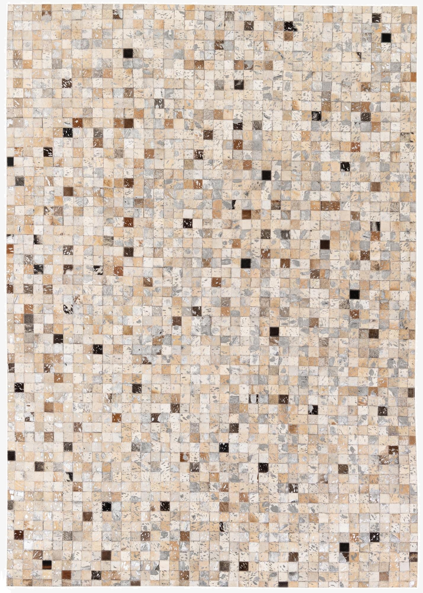 5' 3 x 7' 5 Cowhide Stocks Rug