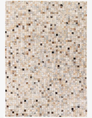 5' 3 x 7' 5 Cowhide Stocks Rug