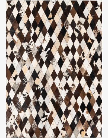 4' 9 x 6' 9 Cowhide Stocks Rug