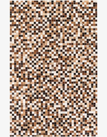 5' 1 x 7' 11 Cowhide Stocks Rug