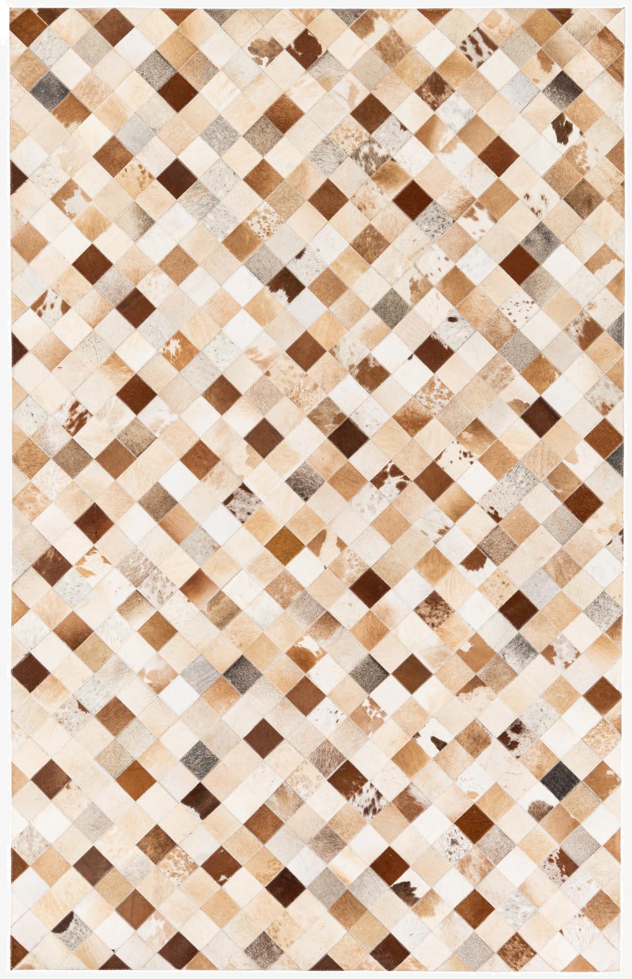 5' 1 x 7' 11 Cowhide Stocks Rug