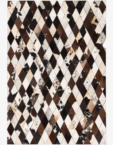 4' 1 x 5' 10 Cowhide Stocks Rug