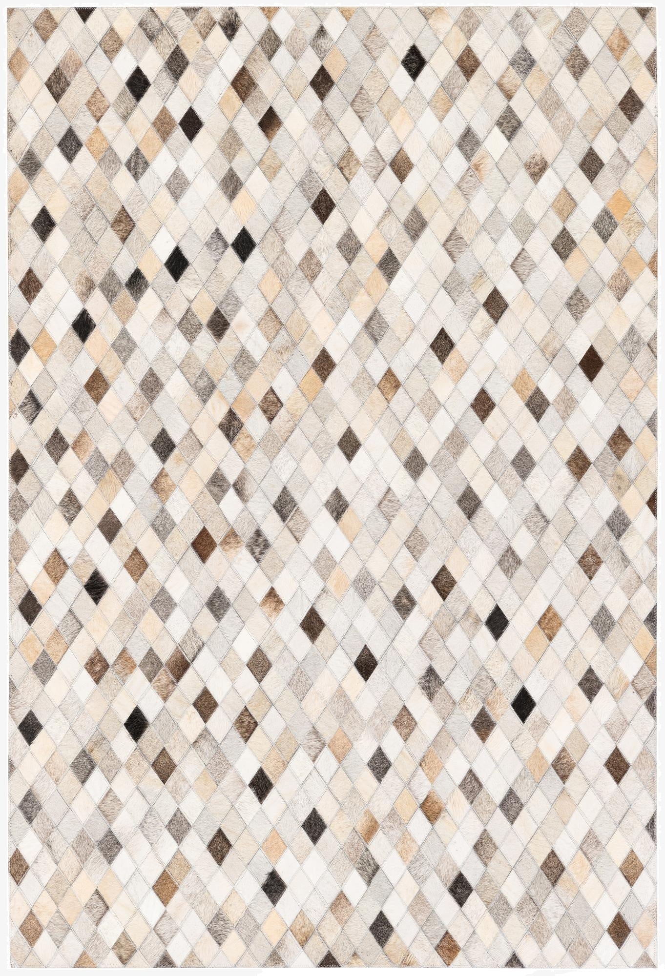 4' 1 x 6' Cowhide Stocks Rug