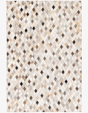 4' 1 x 6' Cowhide Stocks Rug
