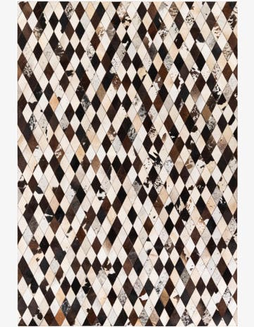 6' 7 x 9' 10 Cowhide Stocks Rug
