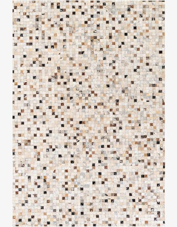 5' 1 x 7' 7 Cowhide Stocks Rug