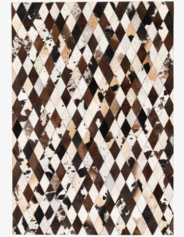 4' 8 x 6' 9 Cowhide Stocks Rug