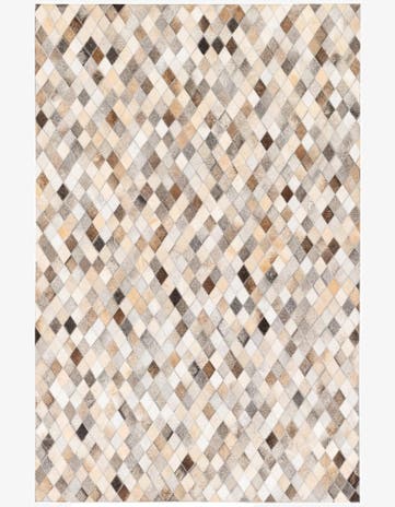 4' x 6' 1 Cowhide Stocks Rug