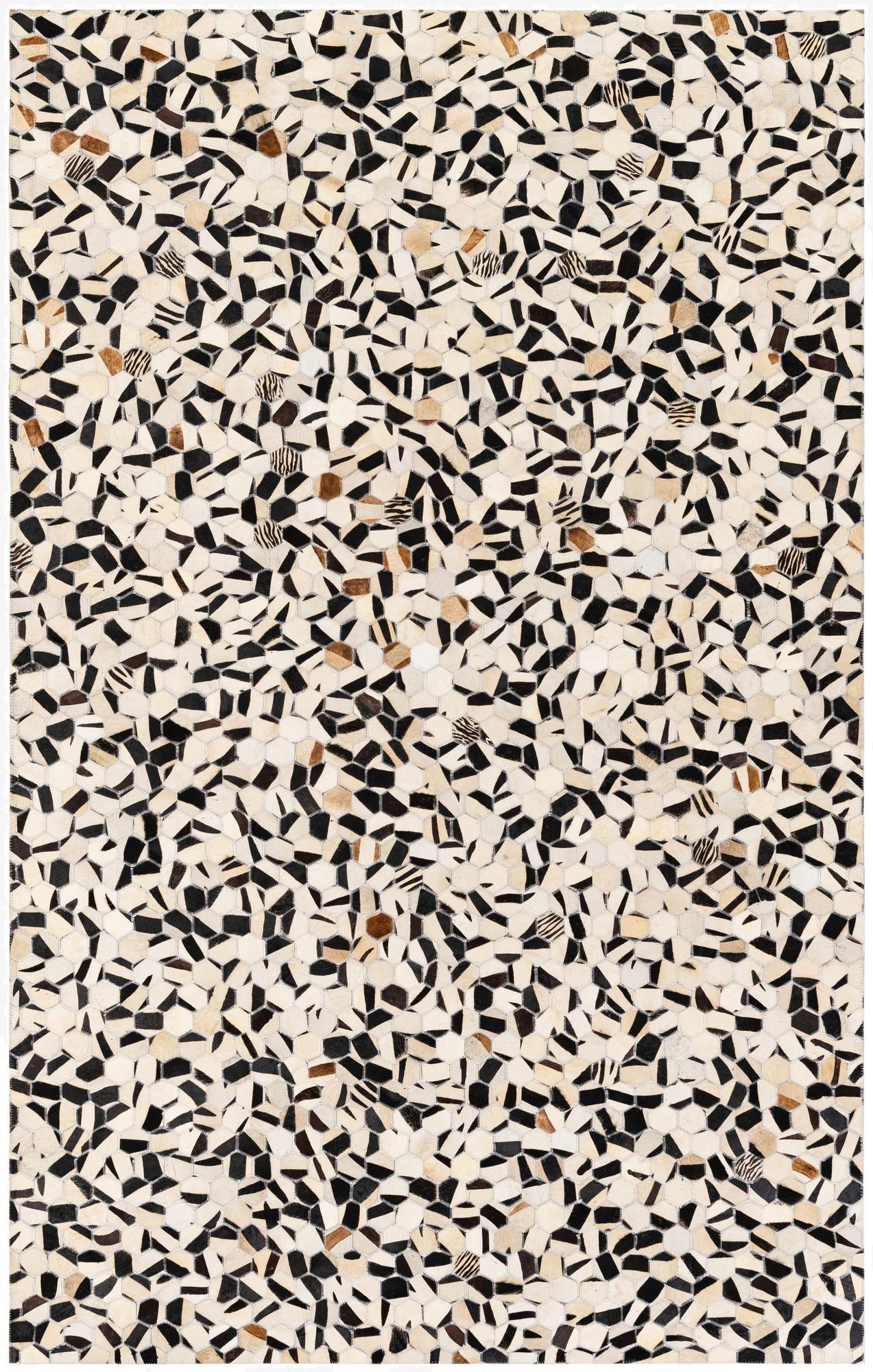 5' x 8' Cowhide Stocks Rug