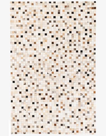5' x 7' 11 Cowhide Stocks Rug