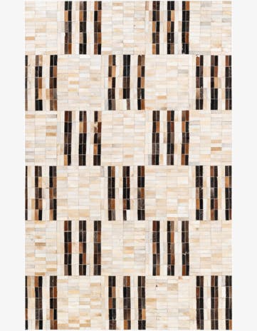 5' x 7' 11 Cowhide Stocks Rug
