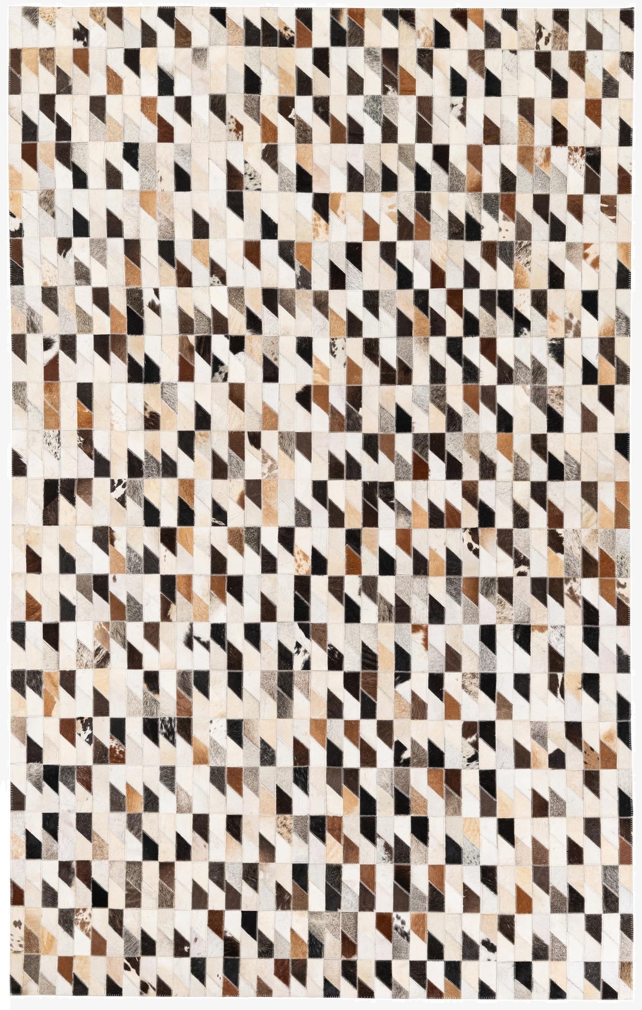 5' x 8' Cowhide Stocks Rug