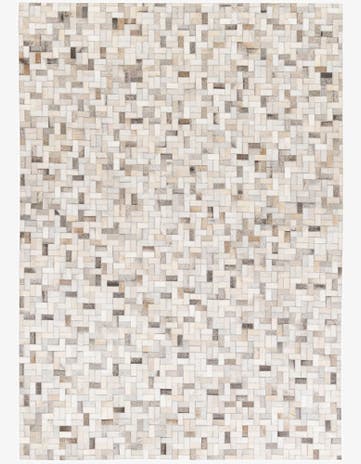 5' 7 x 7' 10 Cowhide Stocks Rug