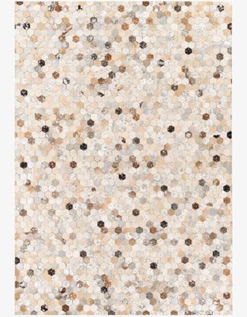 5' 2 x 7' 6 Cowhide Stocks Rug