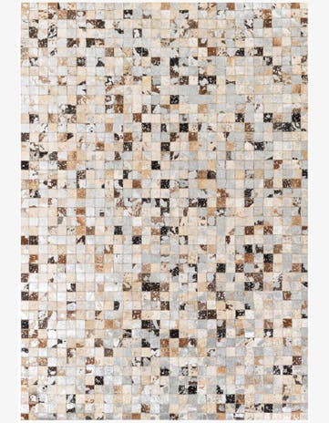 5' x 7' 3 Cowhide Stocks Rug
