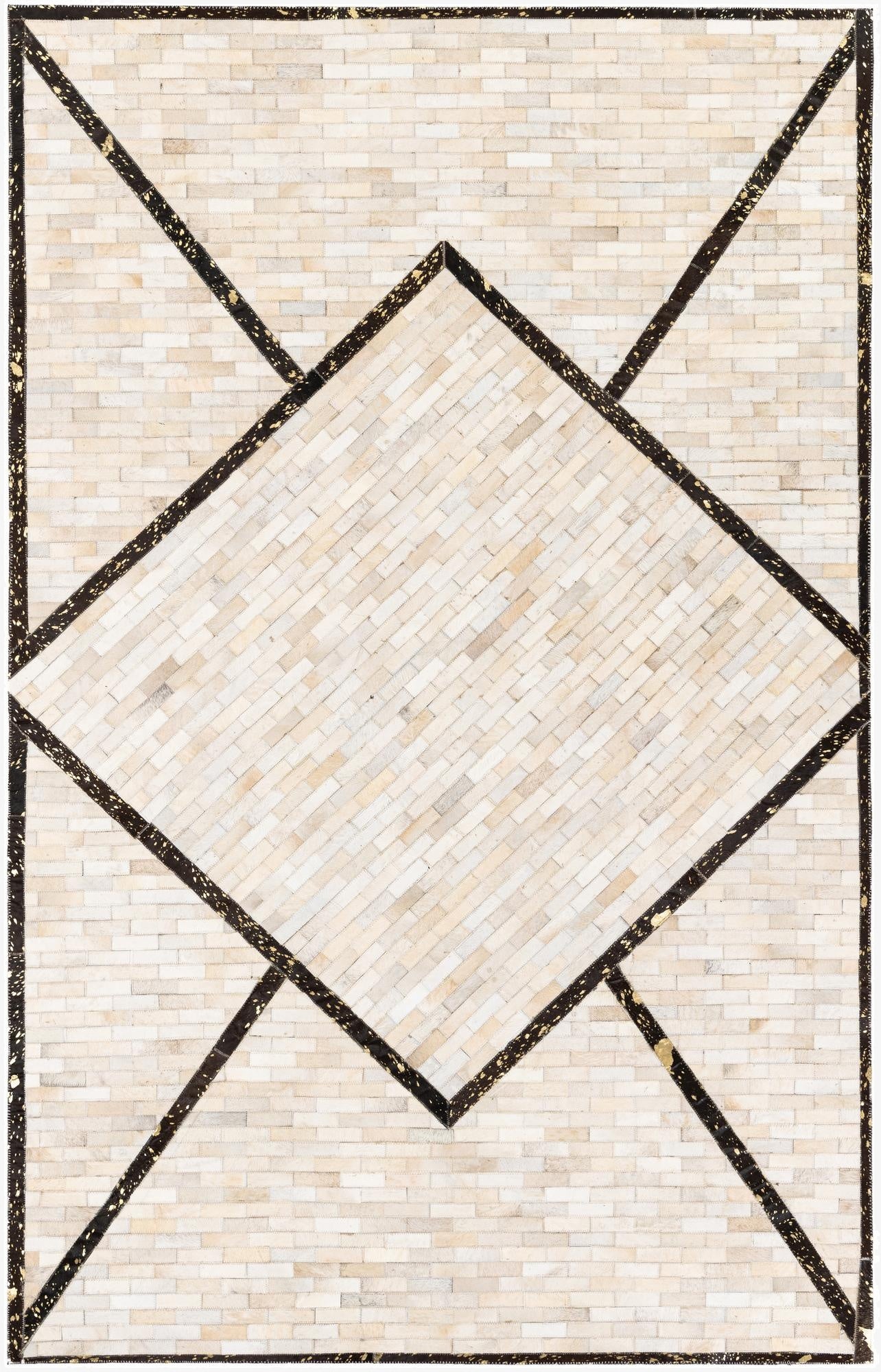 5' x 8' Cowhide Stocks Rug