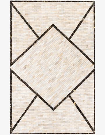 5' x 8' Cowhide Stocks Rug