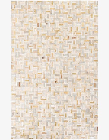 5' x 7' 11 Cowhide Stocks Rug