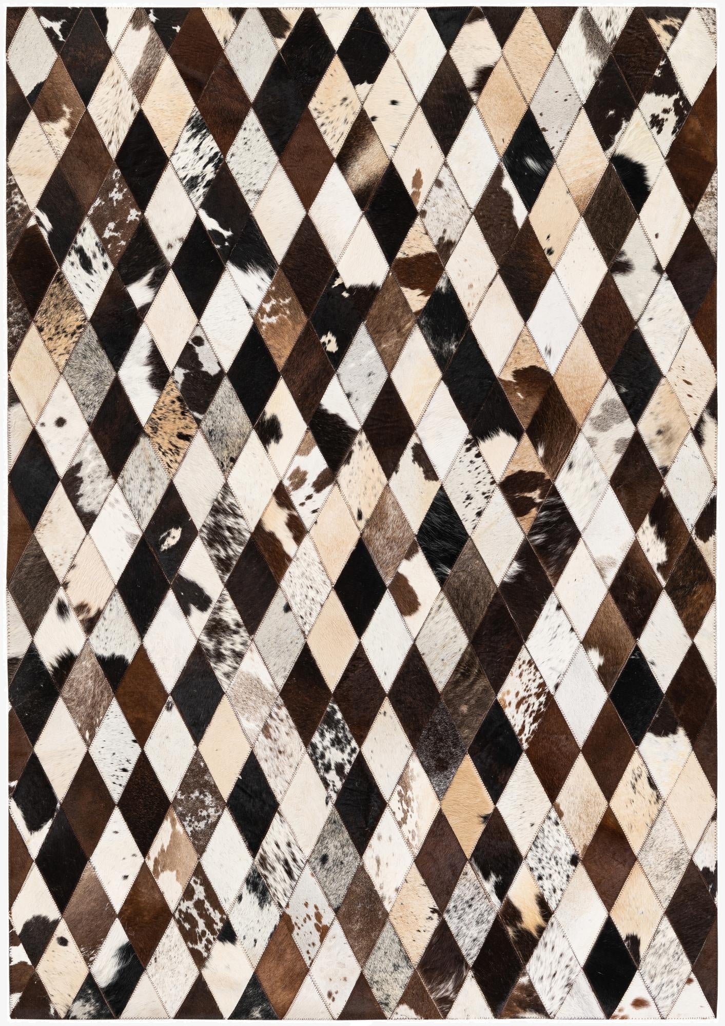 4' 1 x 5' 10 Cowhide Stocks Rug