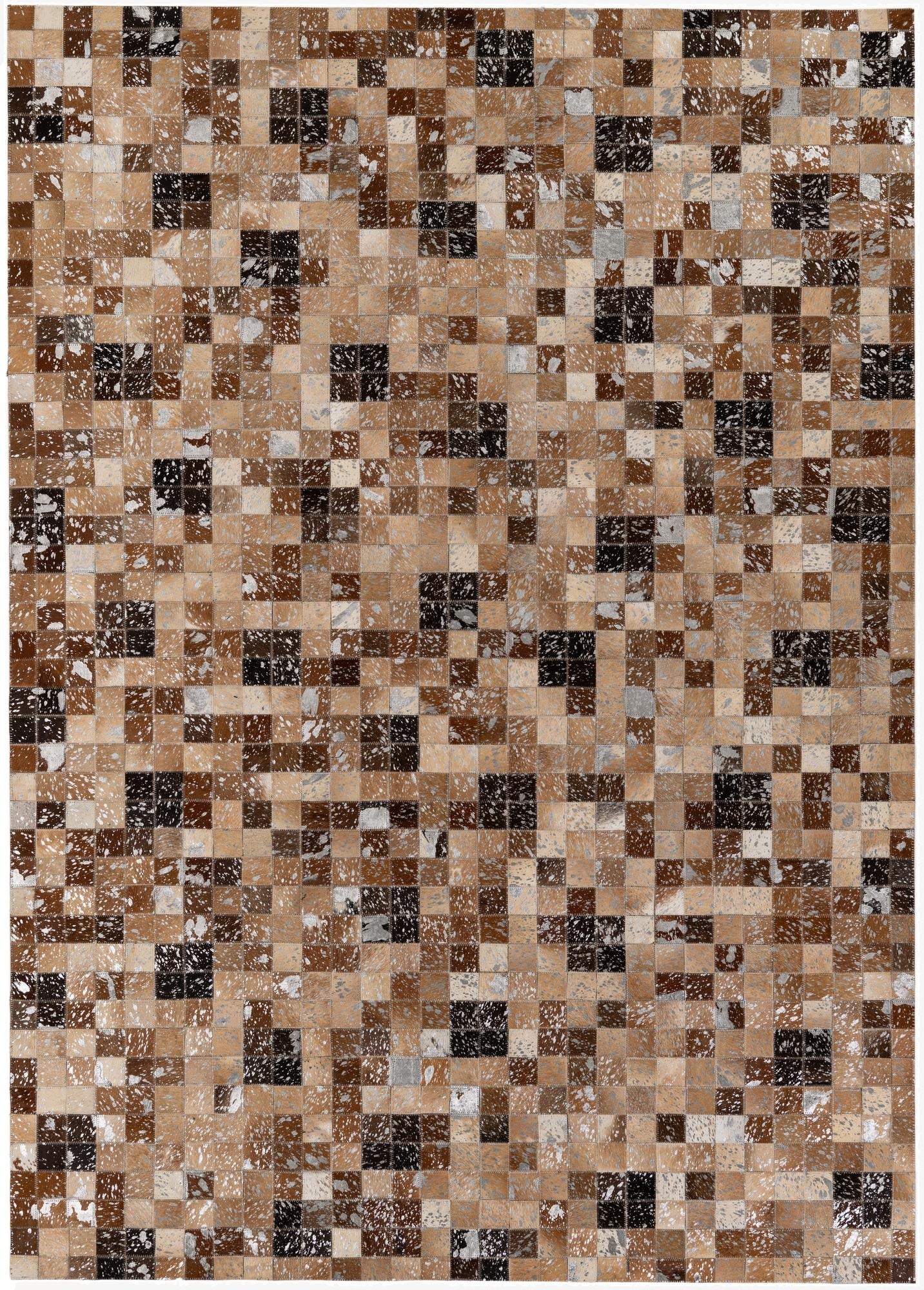 5' 3 x 7' 7 Cowhide Stocks Rug