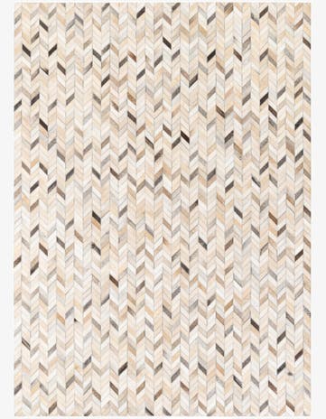 5' 9 x 7' 11 Cowhide Stocks Rug