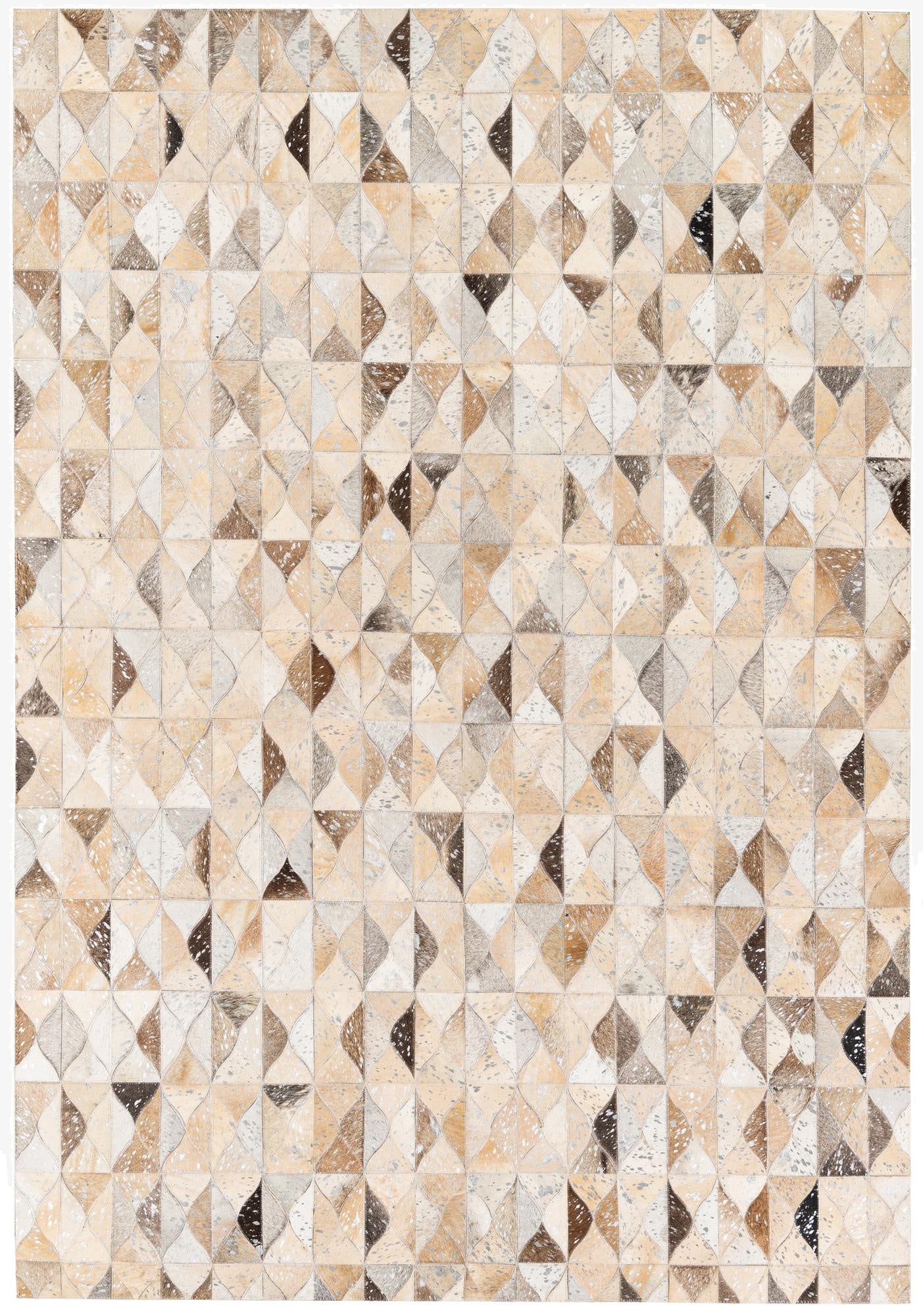 5' 3 x 7' 7 Cowhide Stocks Rug