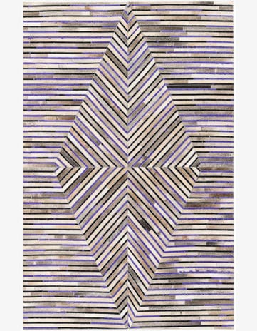 5' x 7' 10 Cowhide Stocks Rug