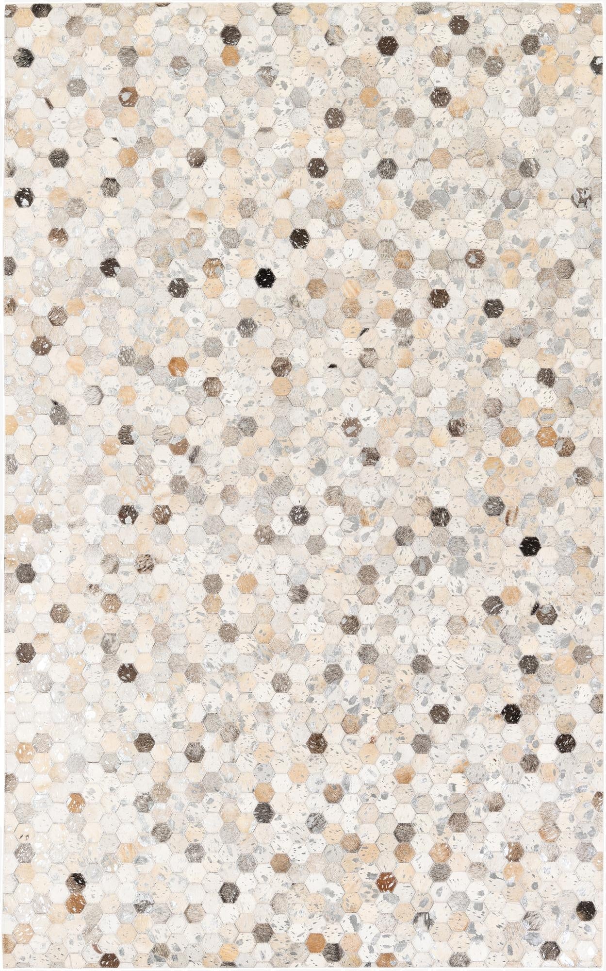 5' x 8' 1 Cowhide Stocks Rug