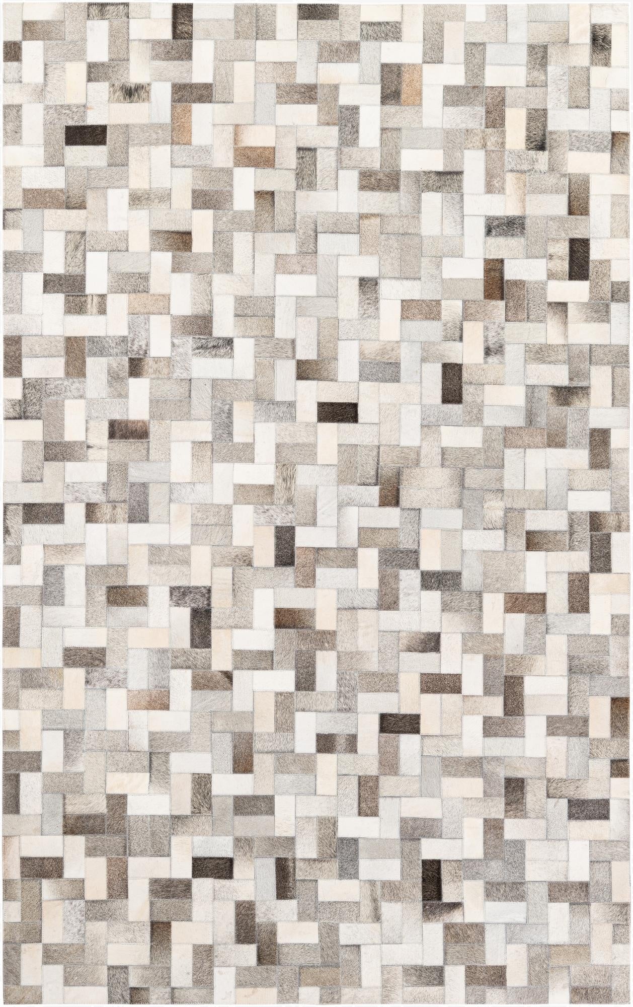 5' 1 x 8' Cowhide Stocks Rug