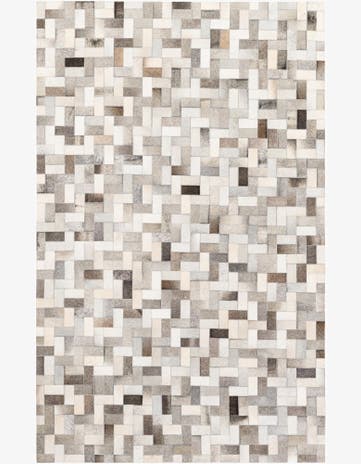 5' 1 x 8' Cowhide Stocks Rug