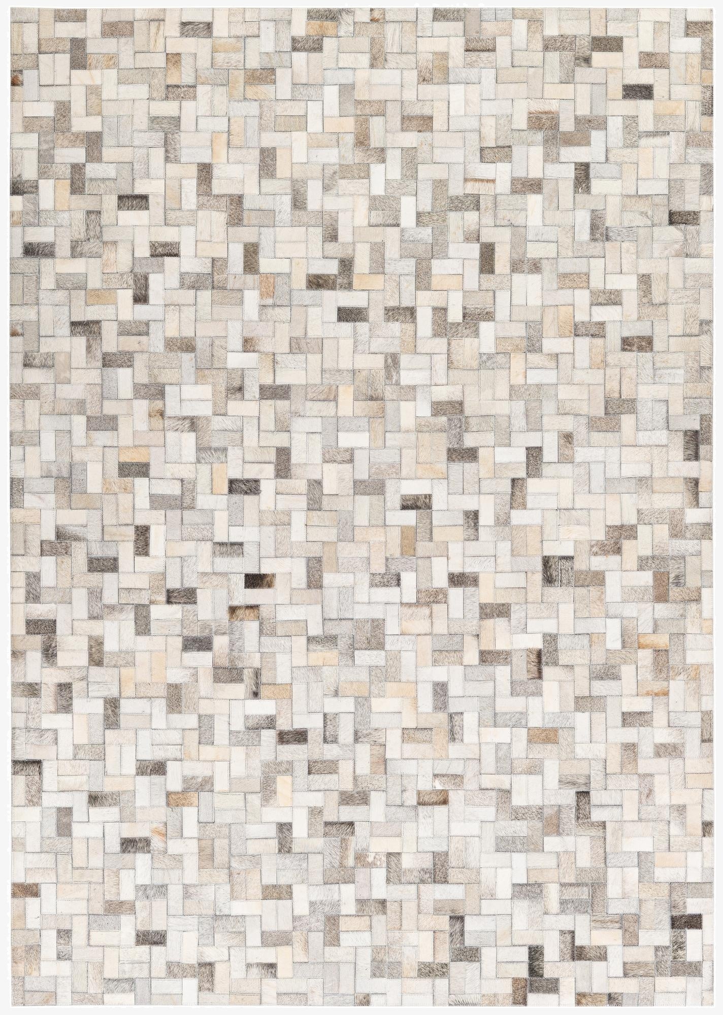 4' 8 x 6' 7 Cowhide Stocks Rug