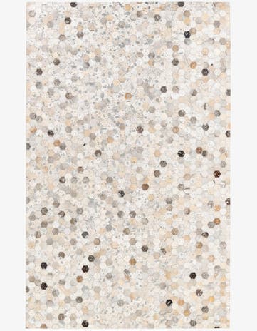 5' 1 x 8' Cowhide Stocks Rug