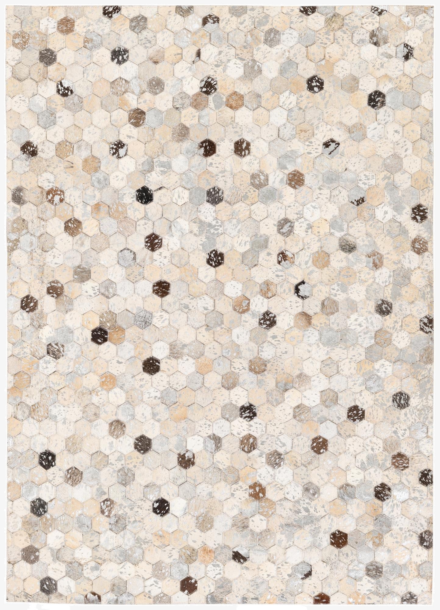 4' x 5' 7 Cowhide Stocks Rug