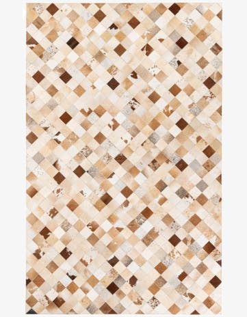 5' 2 x 8' 1 Cowhide Stocks Rug