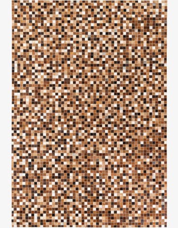 6' 7 x 9' 9 Cowhide Stocks Rug