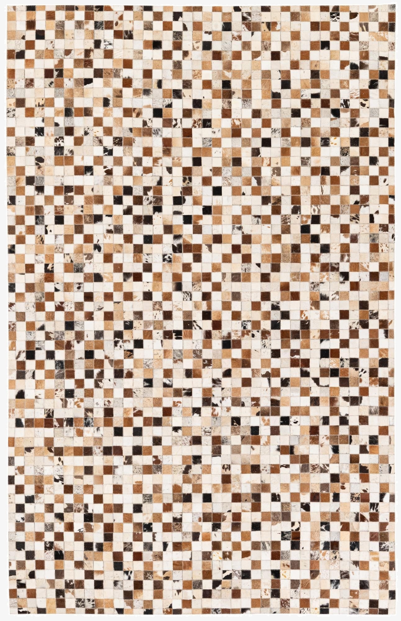 5' 1 x 8' Cowhide Stocks Rug