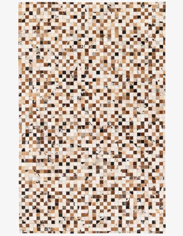 5' 1 x 8' Cowhide Stocks Rug