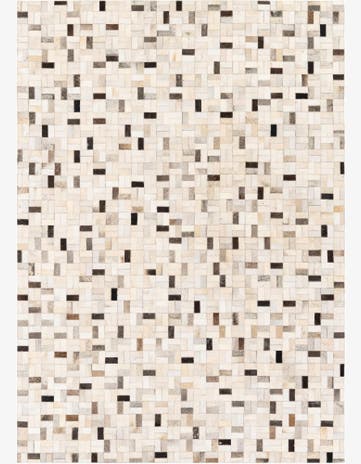 5' 3 x 7' 5 Cowhide Stocks Rug