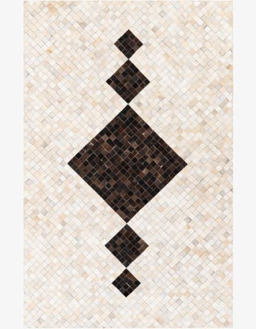 5' x 7' 11 Cowhide Stocks Rug