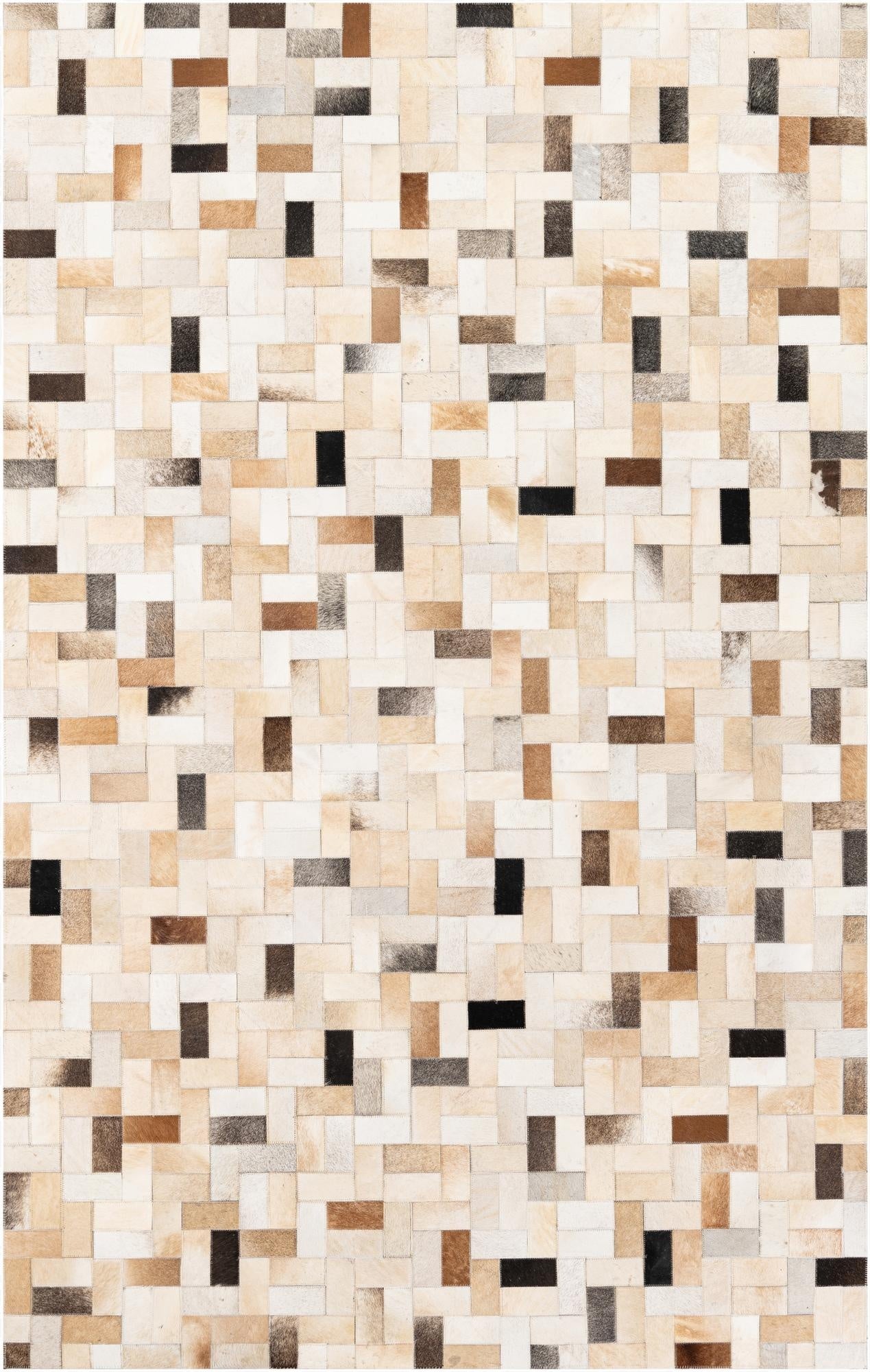 5' 1 x 8' Cowhide Stocks Rug