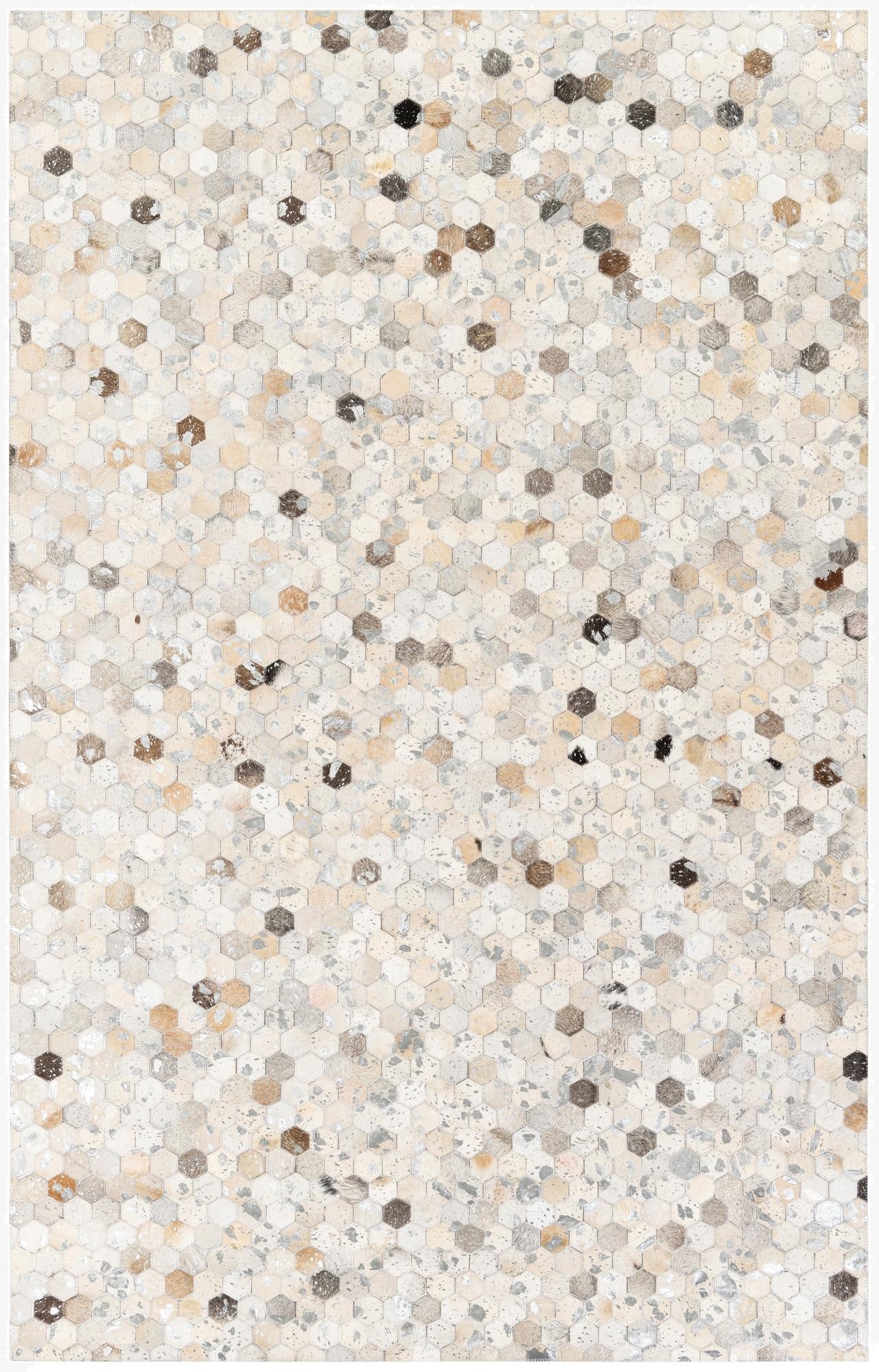 5' 1 x 8' Cowhide Stocks Rug