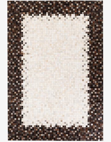 6' 8 x 9' 8 Cowhide Stocks Rug