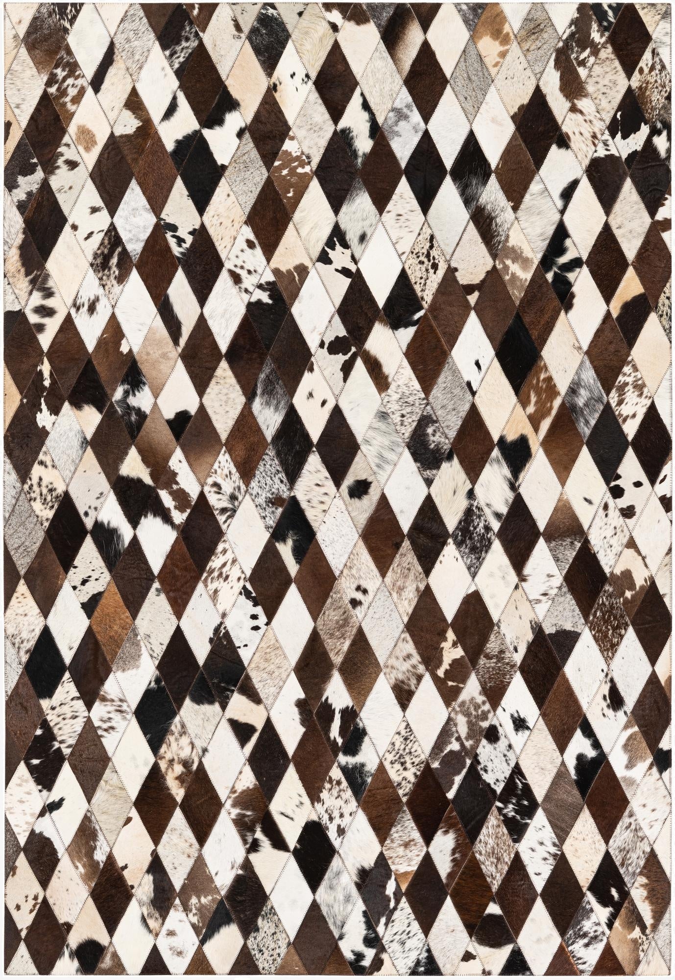 4' 8 x 6' 8 Cowhide Stocks Rug