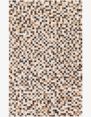 5' x 7' 11 Cowhide Stocks Rug