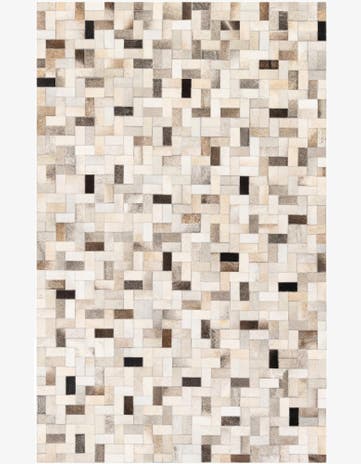 5' x 7' 11 Cowhide Stocks Rug