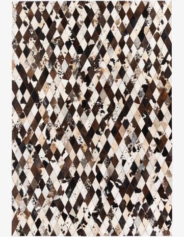 6' 8 x 9' 9 Cowhide Stocks Rug