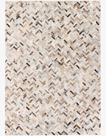 5' 2 x 7' 5 Cowhide Stocks Rug