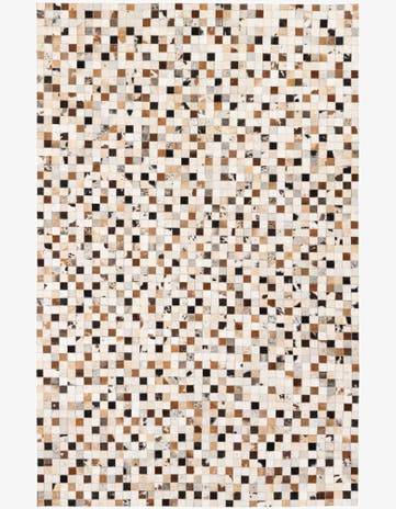 5' x 7' 10 Cowhide Stocks Rug